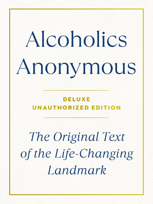 Title details for Alcoholics Anonymous by Bill W. - Wait list